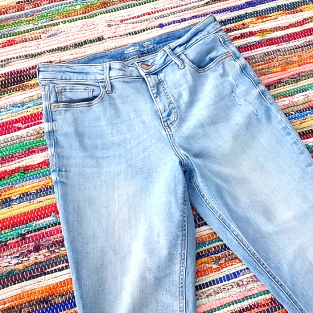 Old Navy  Distressed Rockstar Super Skinny Jeans-#1779